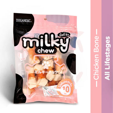 Dogaholic Milky Chew Chicken Bone Style Dog Treats