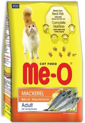 Me-O Adult Cat Food, Mackerel, 3 kg