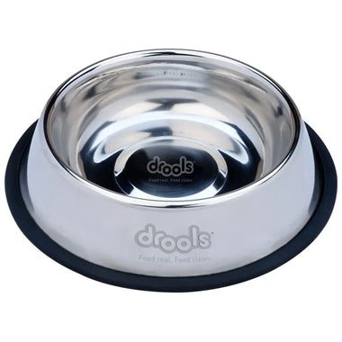 Drools Stainless Steel Dog Feeding Bowl Medium, 1400ml