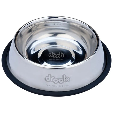 Drools Stainless Steel Dog Feeding Bowl Medium, 1400ml