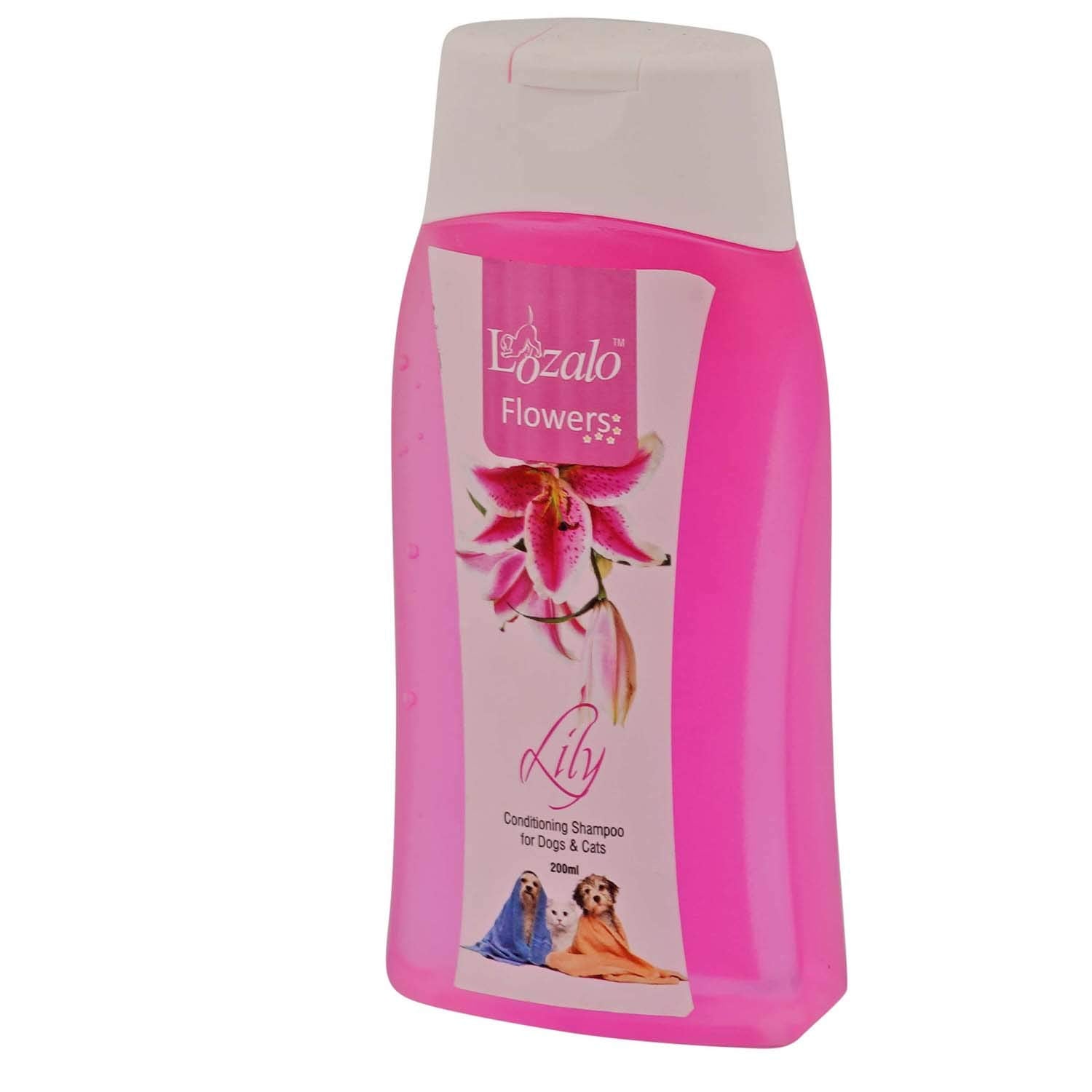 Lozalo Lily Fragrance Flower Shampoo for Dogs & Cats, 200 ml