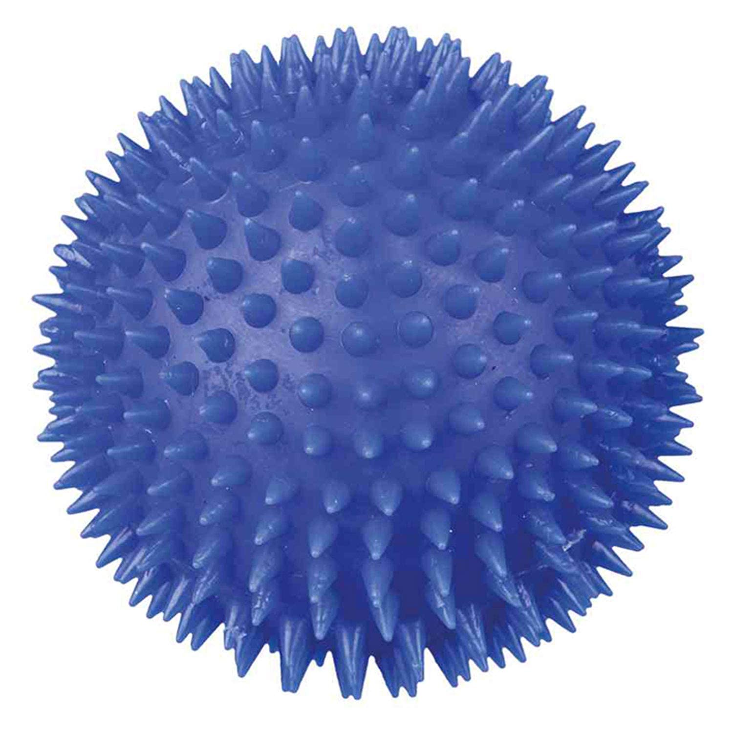 Hedgehog Chew Ball Dog Toy | A Durable Non-Toxic Chew Toy Made with Vinyl | Soft Spikes Helps in Cleaning & Massaging Gums, Controls Further Build-up of Plaque & Tartar - 7 cm