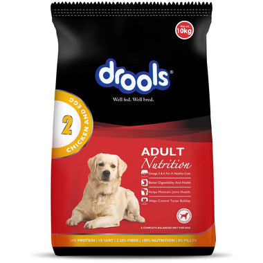 Drools Nutrition Chicken and Egg Adult Dog Food 10 kg