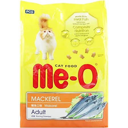 Me-O Adult Cat Dry Food, Mackerel, 1.2 kg