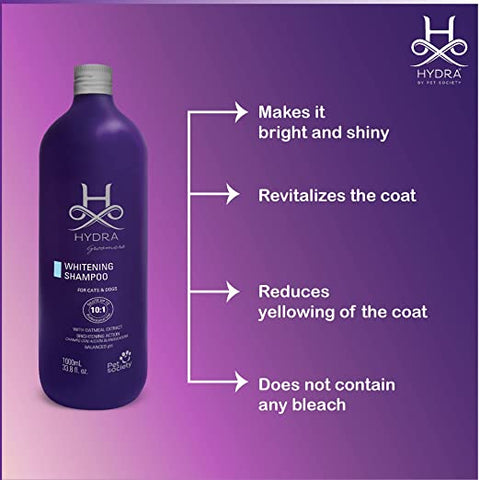 Hydra Groomers Whitening Shampoo 1Ltr