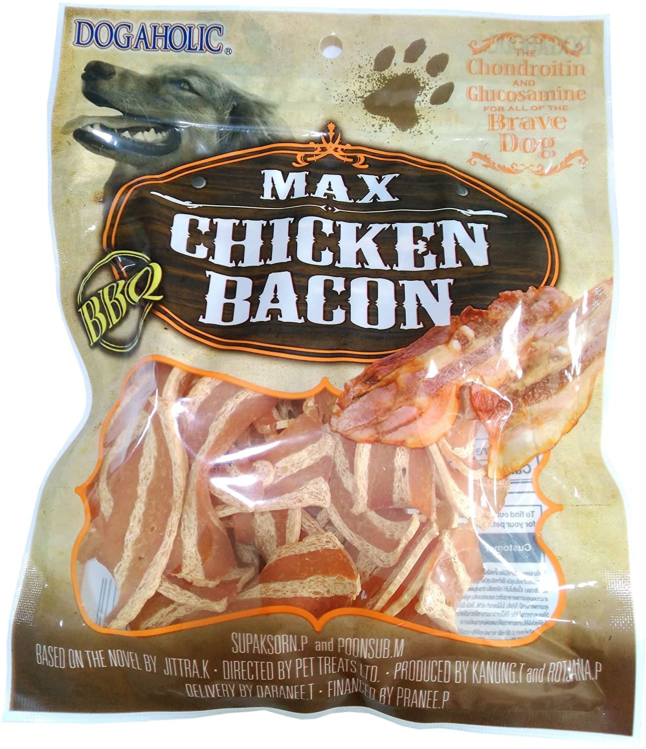 Rena Max Chicken Bacon Strips For Dog Of All Life Stages, BBQ, 130G