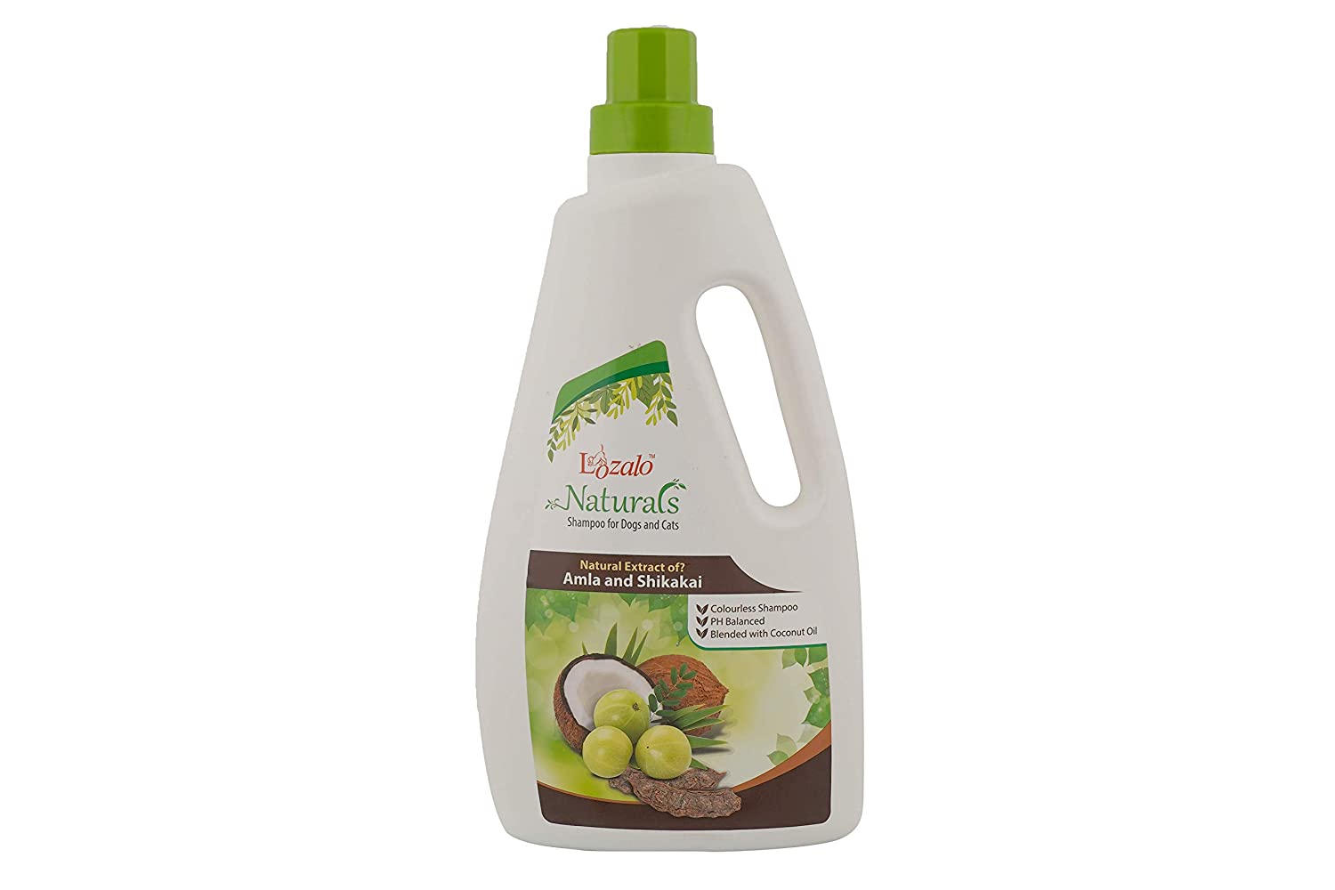 Lozalo Amla & Shikakai Natural Shampoo for Dog & Cats, 1000 ml