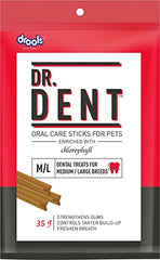 Drools Dr. Dent Oral Care Sticks (For Medium Breed Dog/ Large Breed Dog), 35g