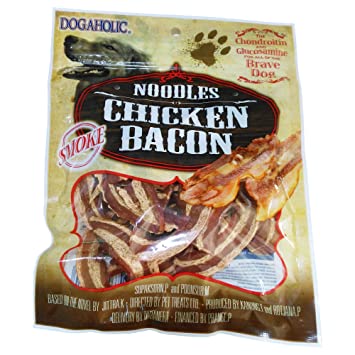 Rena Noodles Chicken Bacon Strips, Smoke, For All Life Stages of Dogs - 130 g