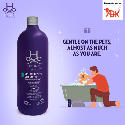 Hydra Groomer's Moisturizing Shampoo for Cats and Dogs | Contains Oat Extract That has Both Moisturizing & Soothing Properties to Gently Cleanse The Skin and Coat Ð 1 Litre