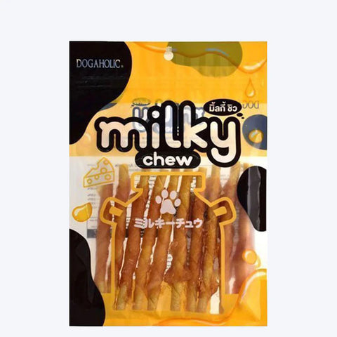 Dogaholic Milky Chew Cheese Chicken Stick Style Dog Treats