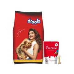 Drools Chicken and Egg Puppy food 3kg + 20pcs Bone Combo