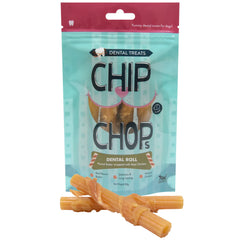 Chip Chops Dental Roll Peanut Butter Wrapped with Real Chicken Dog Treats