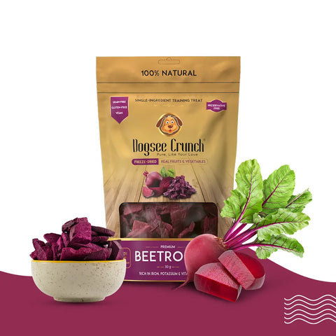 Dogsee Crunch Freeze Dried Beetroot Dog Treats