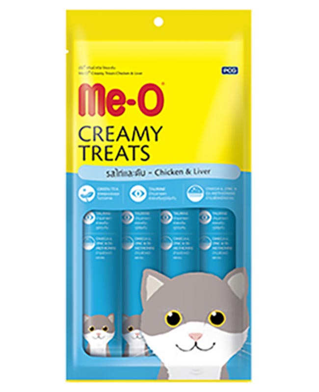 Me-O Creamy Cat Treats,Chicken & Liver Ð 60 Gms