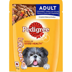 Pedigree Grilled Liver Chunks with Vegetables Adult Dog Wet Food