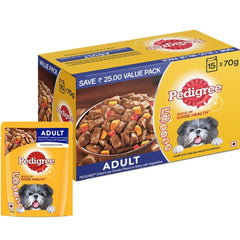 Pedigree Grilled Liver Chunks with Vegetables Adult Dog Wet Food
