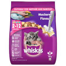 Whiskas Mackerel Flavour Adult Cat Dry Food 480gm