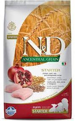 FARMINA PET FOODS N&D Ancestral Grain Dry Dog Food, Starter Puppy, All Breed, 2.5 Kg, Chicken and Pomegranate