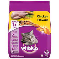 Whiskas Chicken Flavour Cat (Adult 1+) Dry Food 3kg