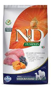 Farmina N&D Pumpkin Lamb & Blueberry Grain Free Adult Medium Maxi Dog Dry Food 12kg