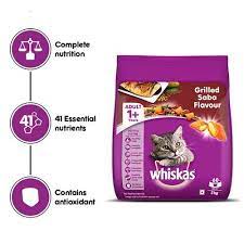 Whiskas Grilled Saba Flavour Adult (1+ years) Cat Dry Food 3kg