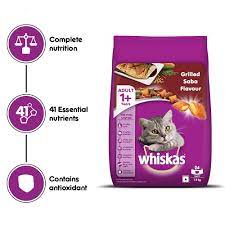 Whiskas Grilled Saba Flavour Adult (1+ years) Cat Dry Food 1.2kg
`