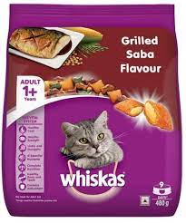 Whiskas Grilled Saba Flavour Adult (1+ years) Cat Dry Food 480gm