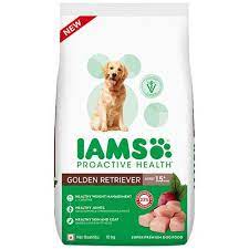 IAMS - Proactive Health for Adult 1.5+ Years Golden Retriever Premium Dry Dog Food 10kg