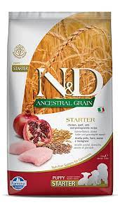 FARMINA PET FOODS N&D Ancestral Grain Dry Dog Food, Starter Puppy, All Breed, 0.8 Kg, Chicken and Pomegranate
