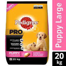 Pedigree PRO Puppy (3-18months) Dry Dog Food for Large Breed Dog, 20kg Pack
