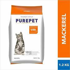 Purepet Mackerel Adult Dry Cat Food 1.2kg