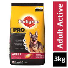 Pedigree PRO Expert Nutrition Active Adult (18 Months Onwards) Large Breed Dog Dry Food 3kg