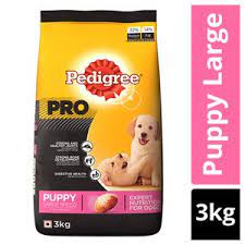 Pedigree PRO Puppy (3-18months) Dry Dog Food for Large Breed Dog, 3kg Pack