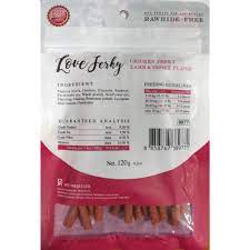 Rena's Recipe Love jerky Chicken Jerky Lamb and Smoke Flavor Dog Treats -120 g