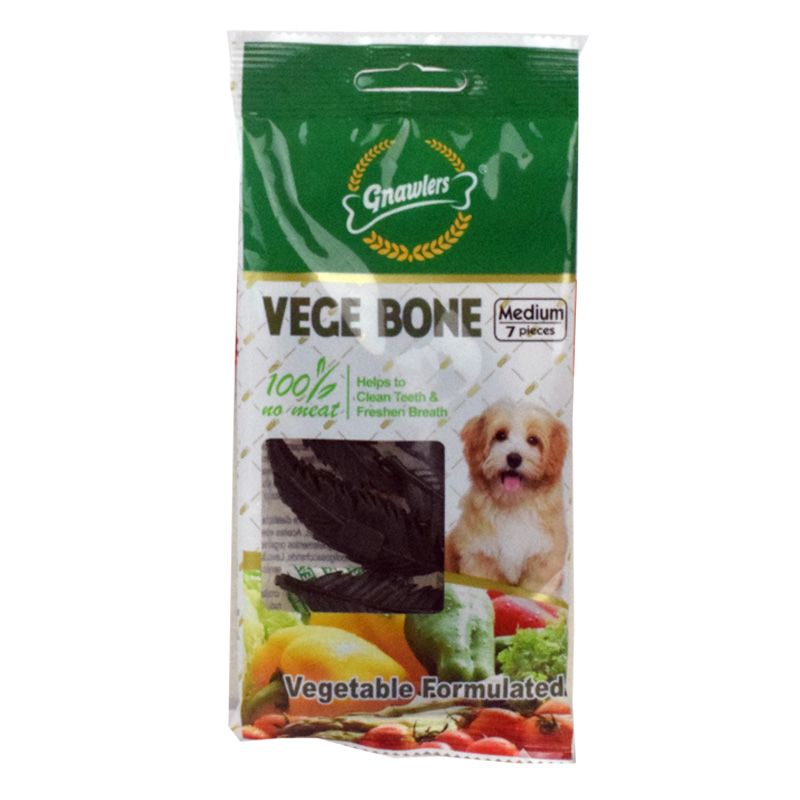 Gnawlers Vege Bone Medium Dog Treats Ð (7 Pieces)