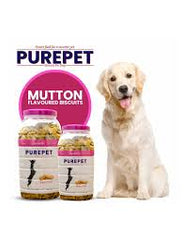 Purepet Mutton Flavour Real Chicken Biscuit Dog Treats