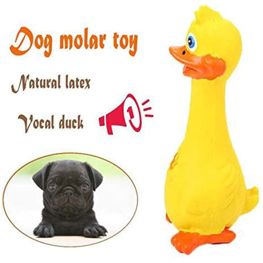 TRIXIE Duck Original Animal Sound Latex Dog Toy, 20 cm