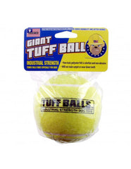 Giant Tuff Ball Squeak Dog Toy, 11 cm | Tennis Ball Toy for Puppies and Adult Dogs, Extra-thick Natural Rubber Walls for Added Durability and Bounce | Great Cure for Boredom and Aggressive Chewers | Perfect for Playing Fetch