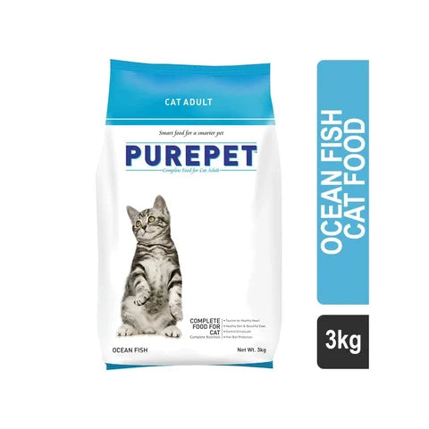 Purepet Ocean Fish Adult Cat Dry Food 3kg