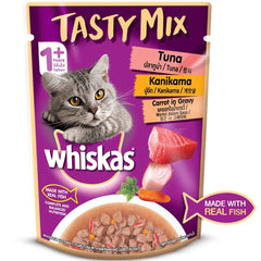 Whiskas Tuna With Kanikama And Carrot in Gravy Tasty Mix Adult Cat Wet Food